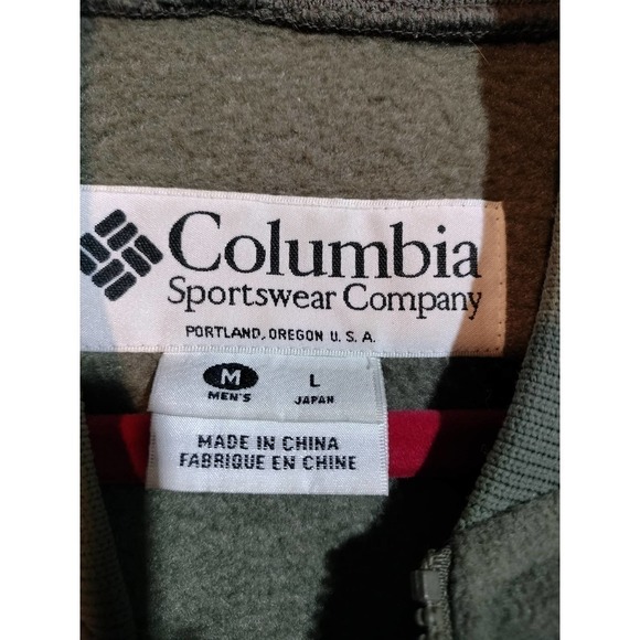 Columbia green jacket vest with pockets men's medium - Picture 3 of 7